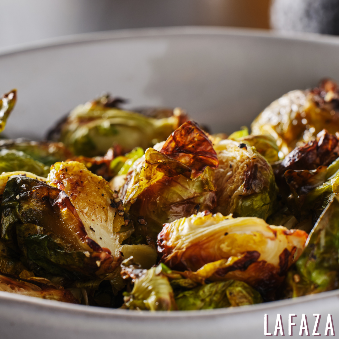 Roasted Brussels Sprouts with a Vanilla-Garlic Butter