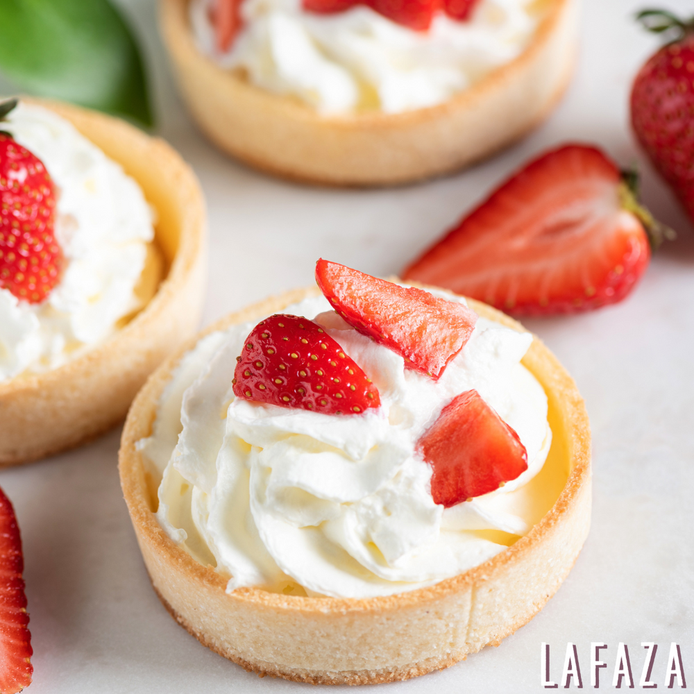 Mini Vanilla Strawberry Cream Pies