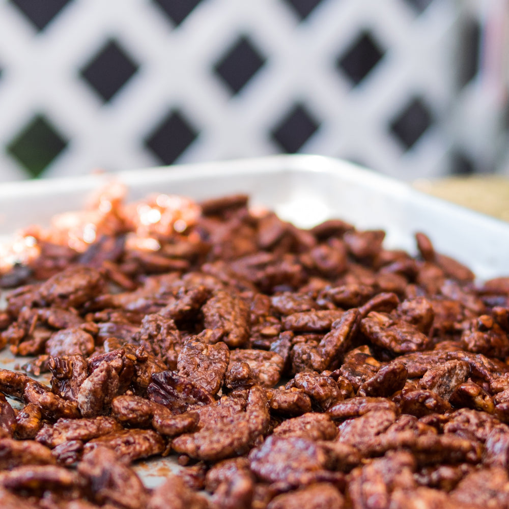 Roasted Maple Vanilla Spiced Pecans