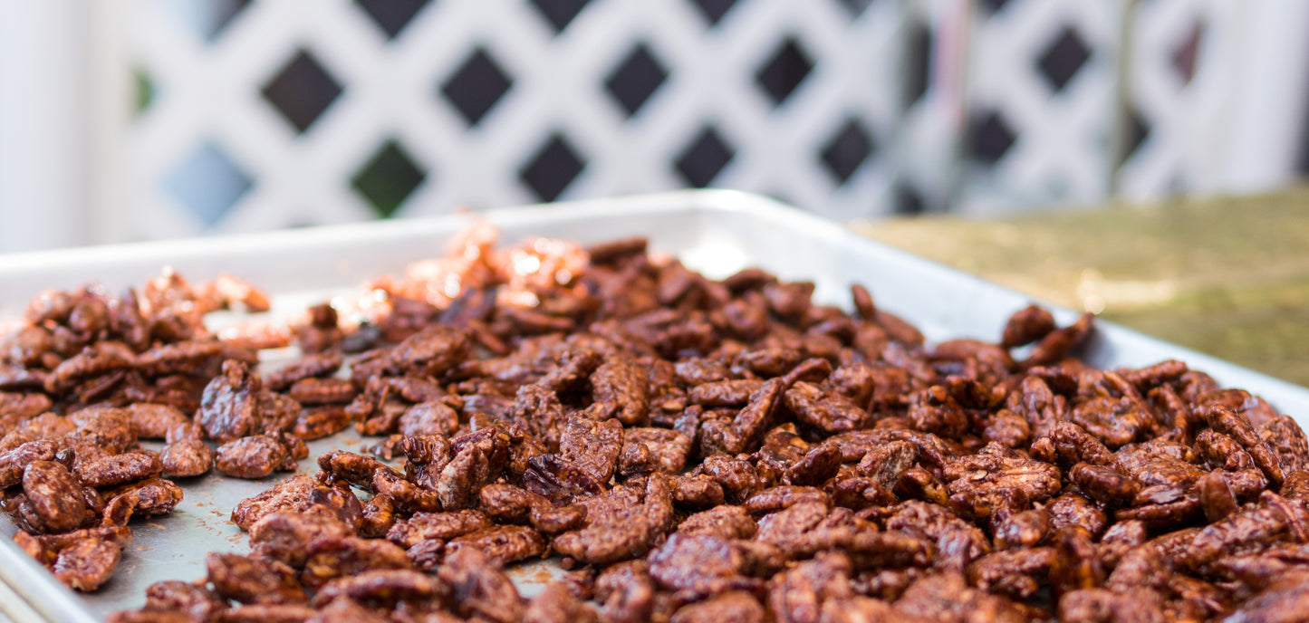 Roasted Maple Vanilla Spiced Pecans